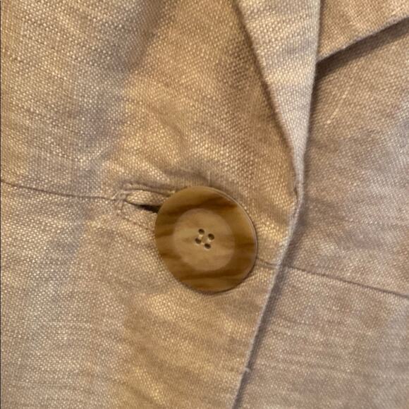 J. Jill women’s size Medium vintage paisley linen long jacket - Picture 6 of 6